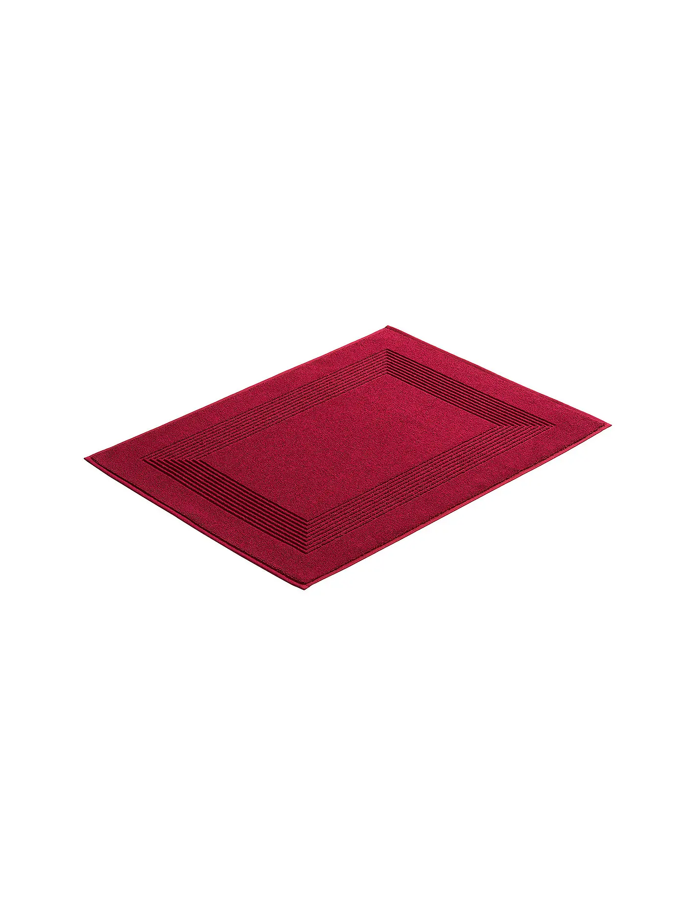 VOSSEN | Badevorleger  NEW GENERATION 50x70cm Dunkelgrau | dunkelrot